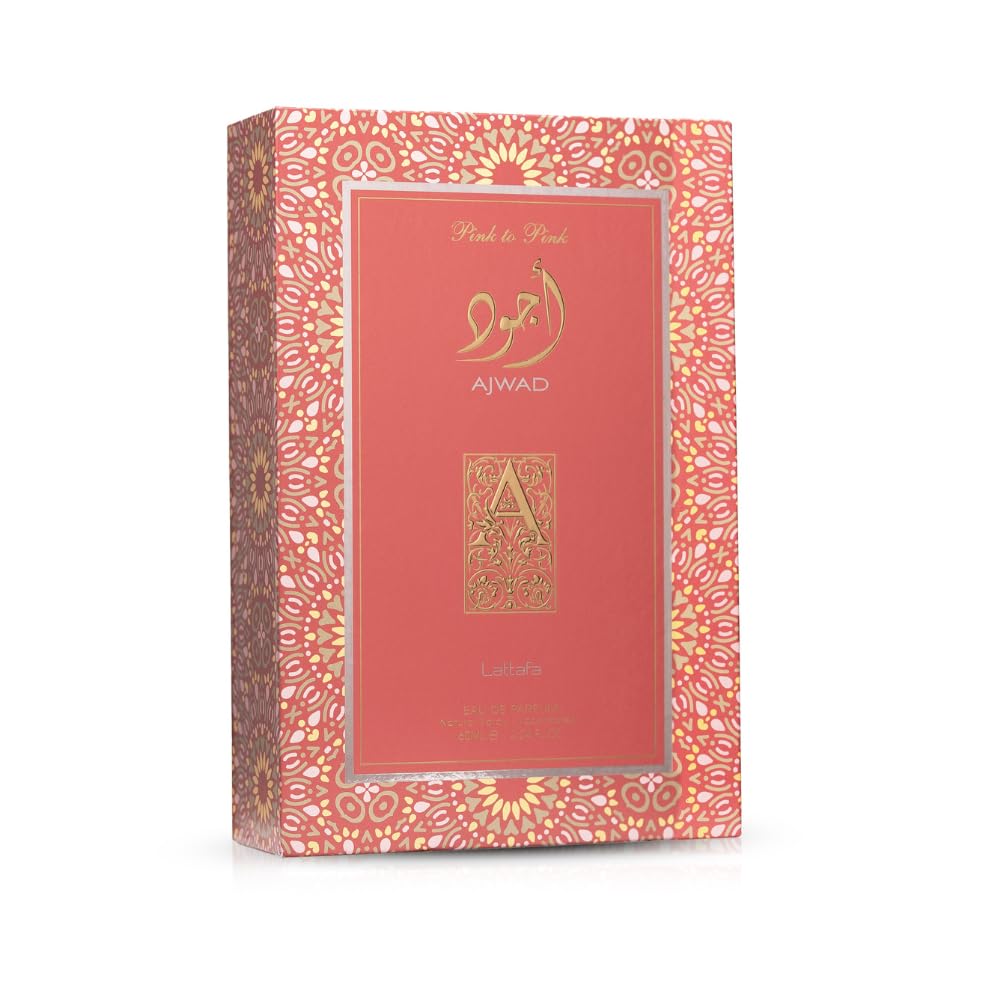 Lattafa Ajwad Pink To Pink for Women Eau de Parfum Spray, 2.04 Ounce / 60 ml