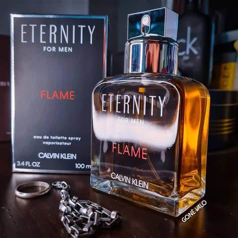 Eternity Flame by Calvin Klein for Men 3.4 oz EDT – Bold, Warm & Spicy Fragrance